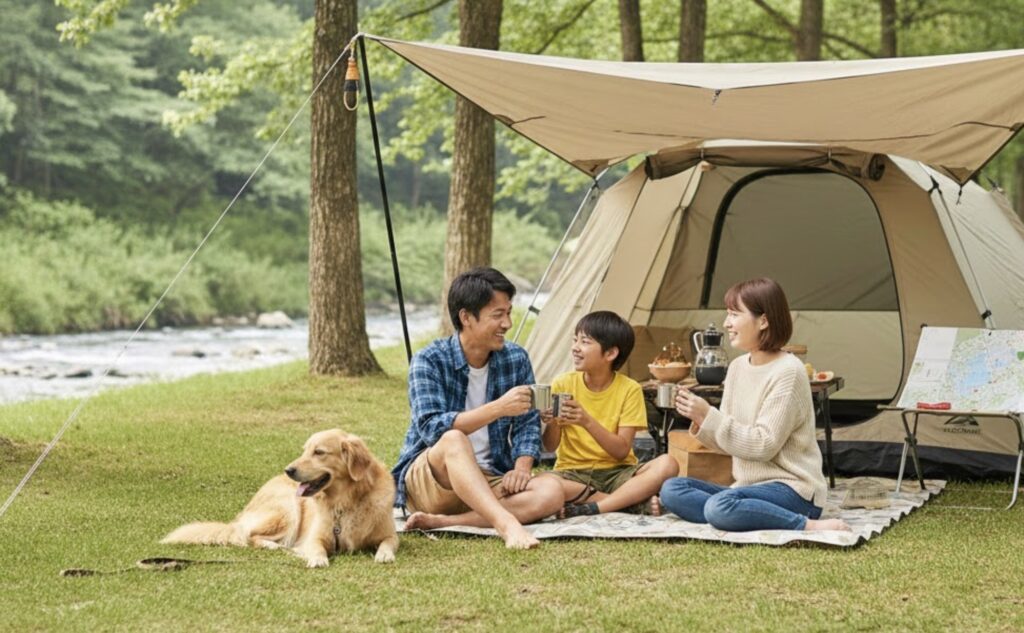 初心者のファミリーキャンプを楽しむ